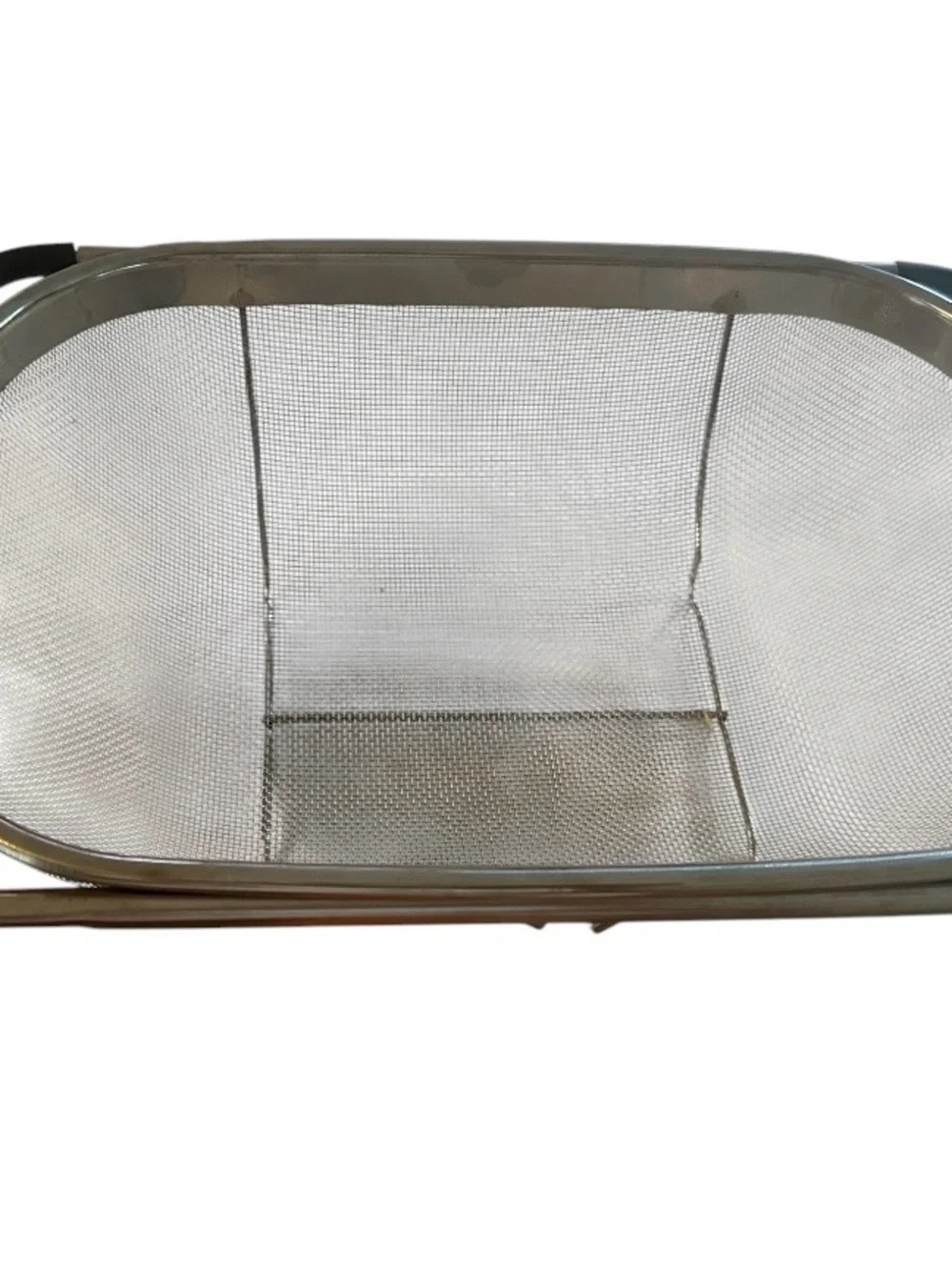 NWOT Stainless Steel Mesh Strainer with Black Handles
